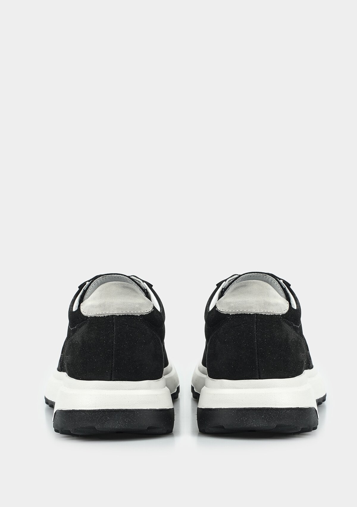 Siyah Deri Erkek Sneaker