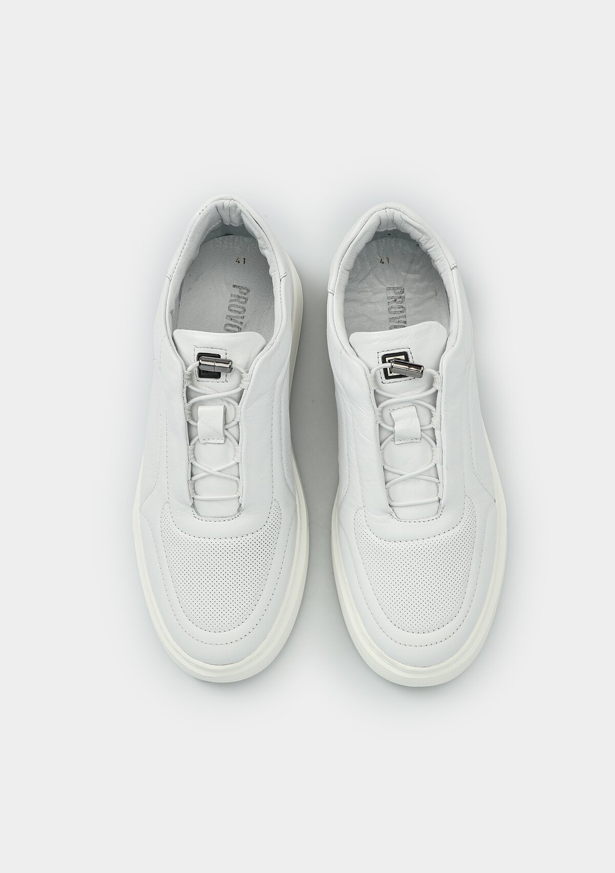 Beyaz Deri Erkek Sneaker