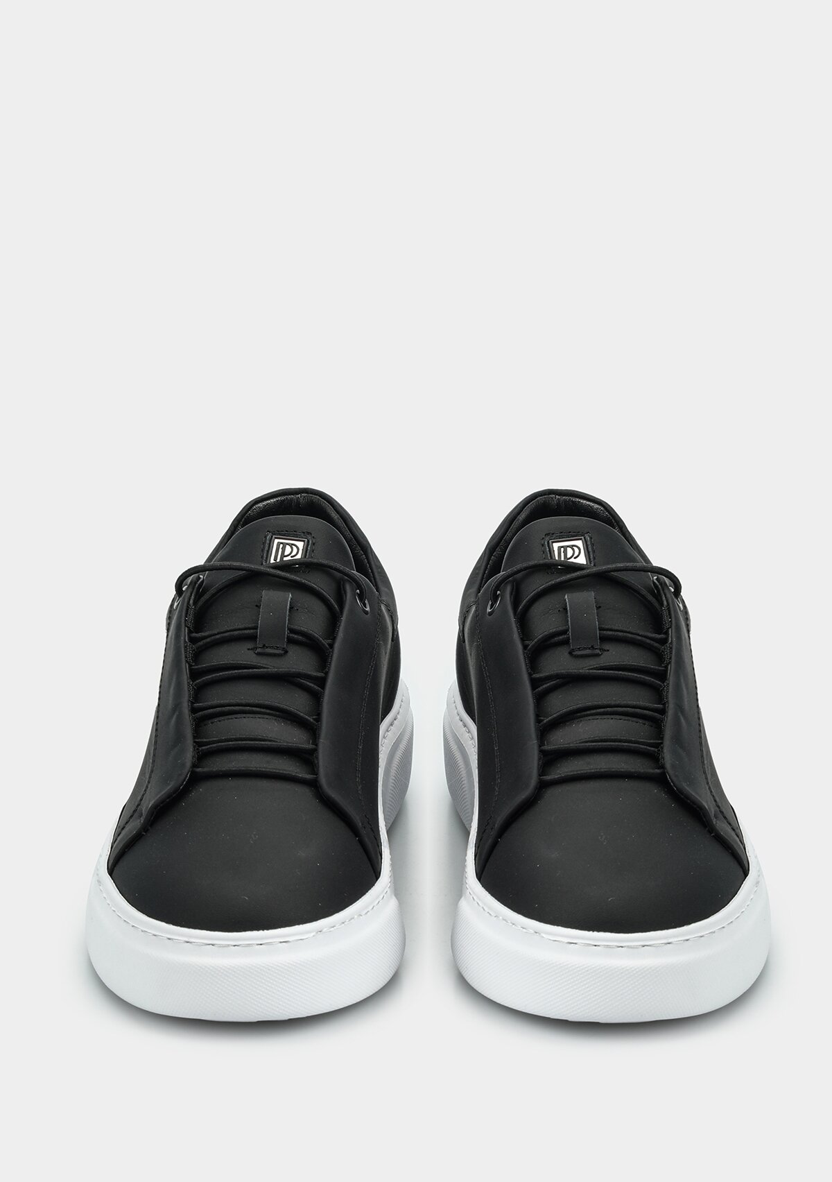 Siyah Deri Erkek Sneaker