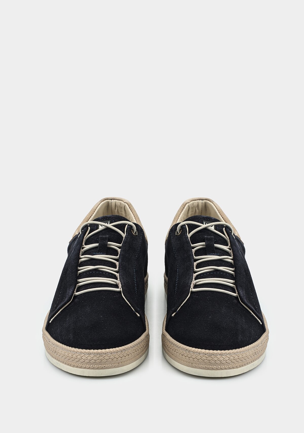 Lacivert Deri Erkek Sneaker