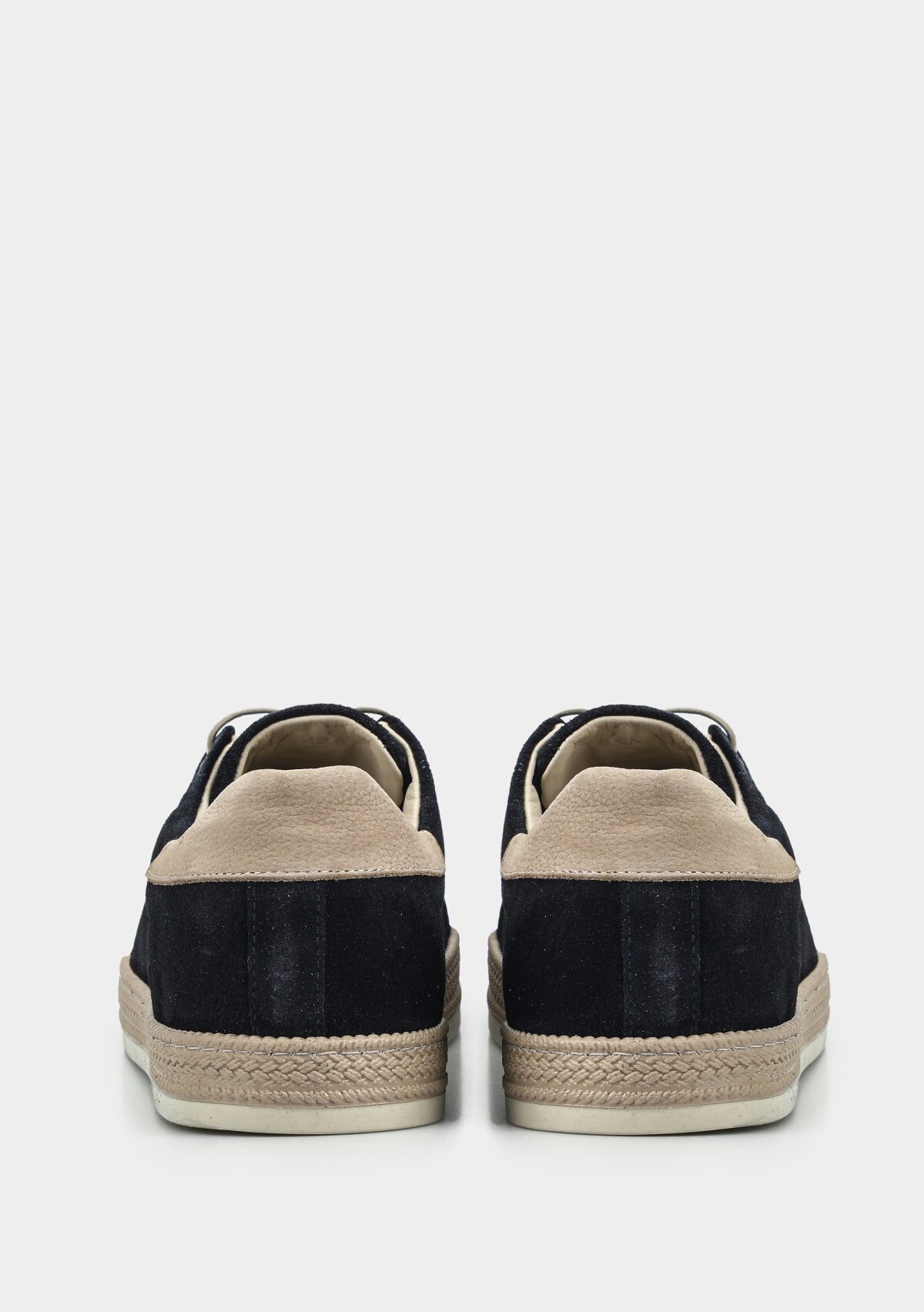 Lacivert Deri Erkek Sneaker