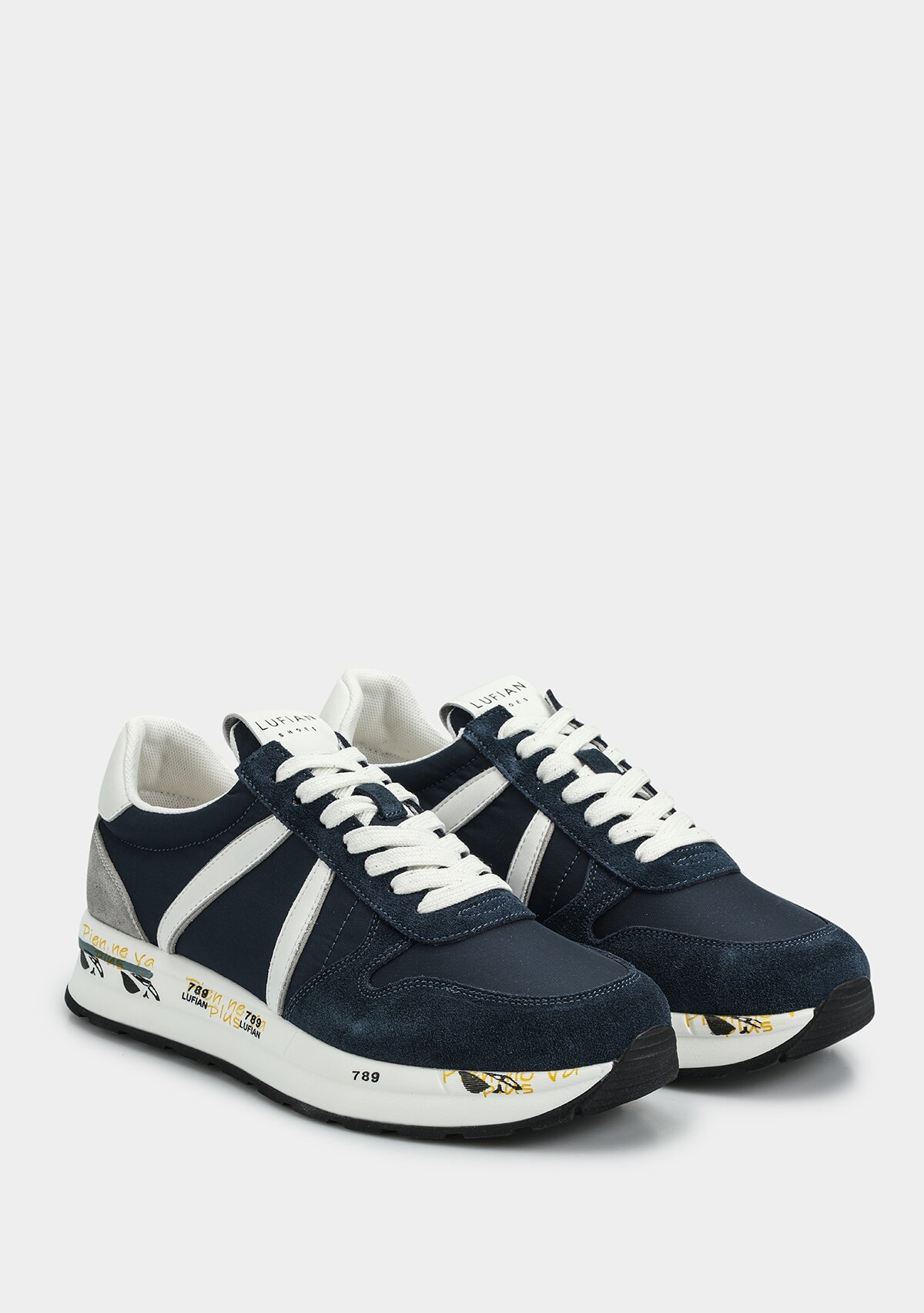 Rex Lacivert Deri Erkek Sneaker