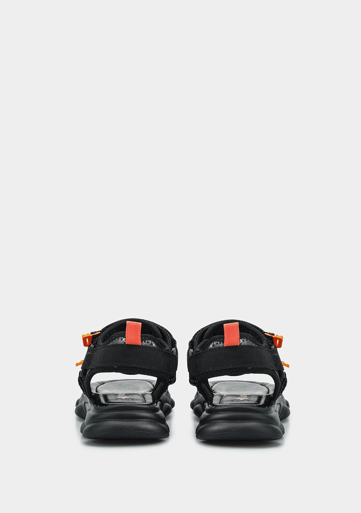 Siyah Erkek Çocuk Düz Sandalet