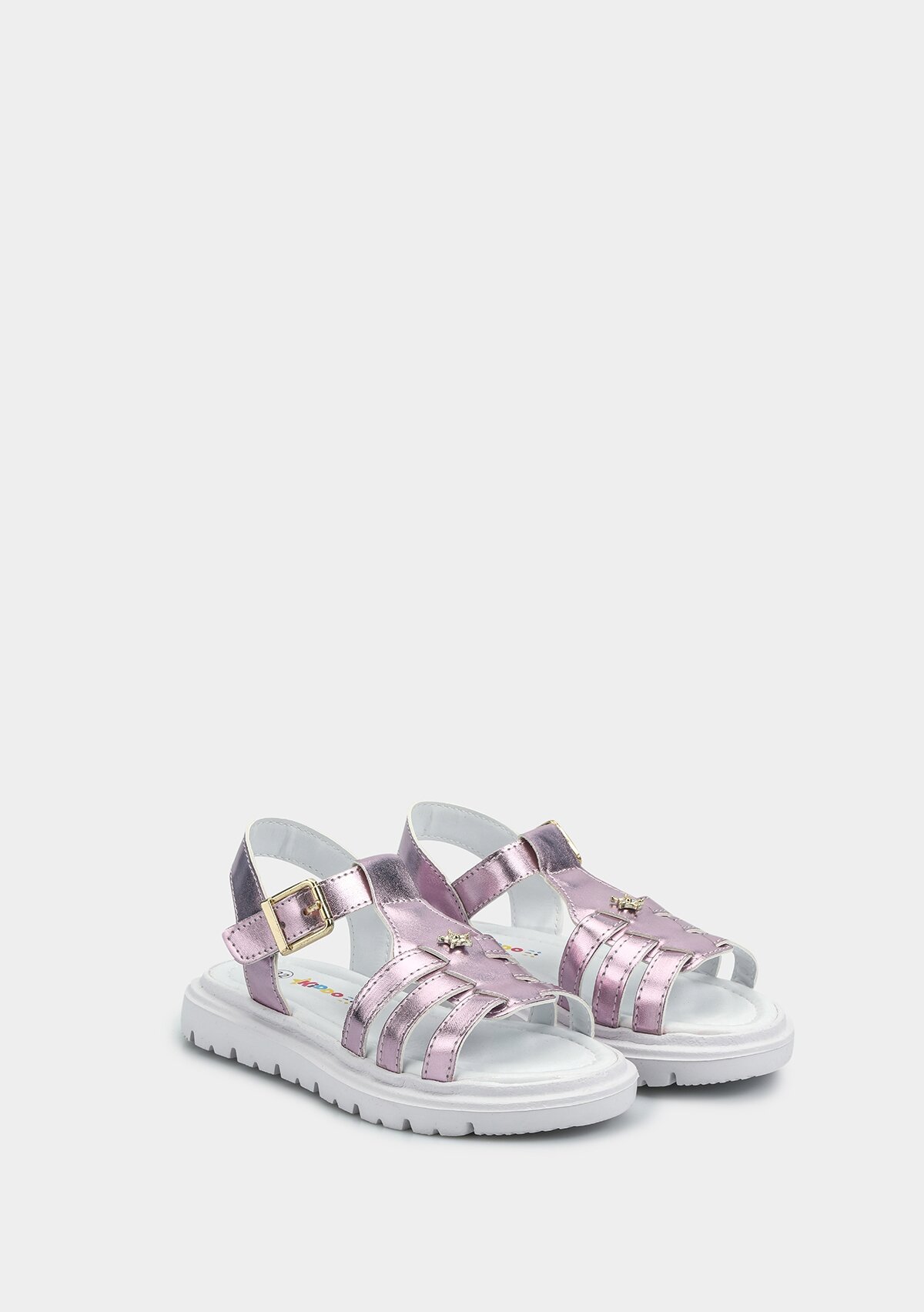 Pembe Kız Çocuk Düz Sandalet