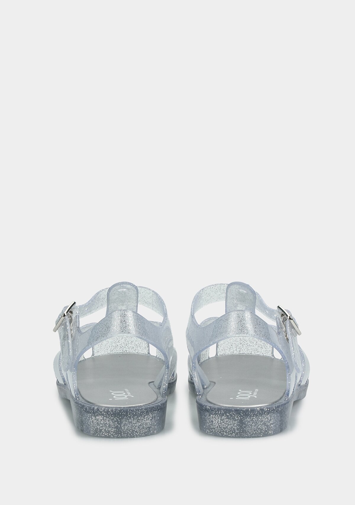 Gümüş Kadın Düz Sandalet