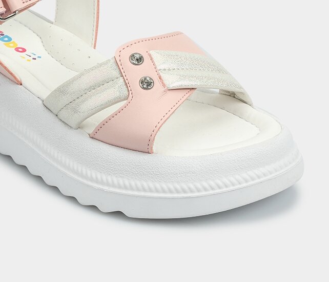 Pudra Kız Çocuk Düz Sandalet