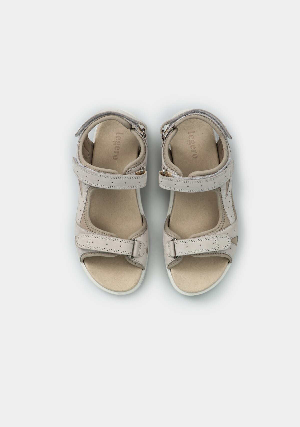 Beyaz Deri Kadın Düz Sandalet