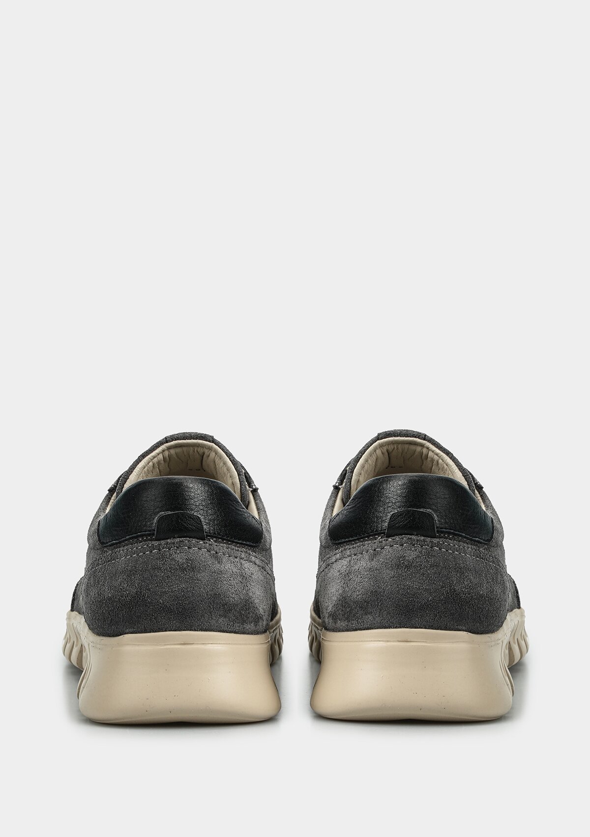 Gri Deri Erkek Ayakkabı