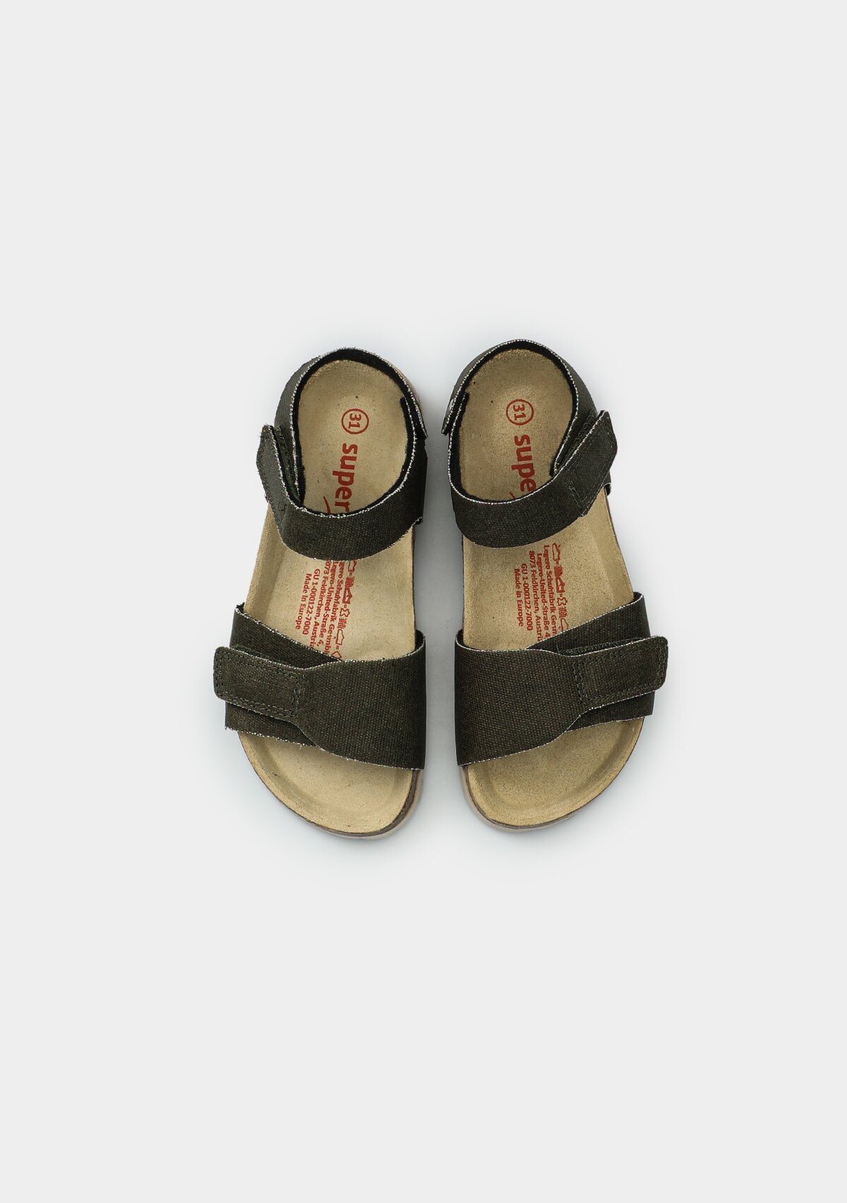 Yeşil Erkek Çocuk Düz Sandalet