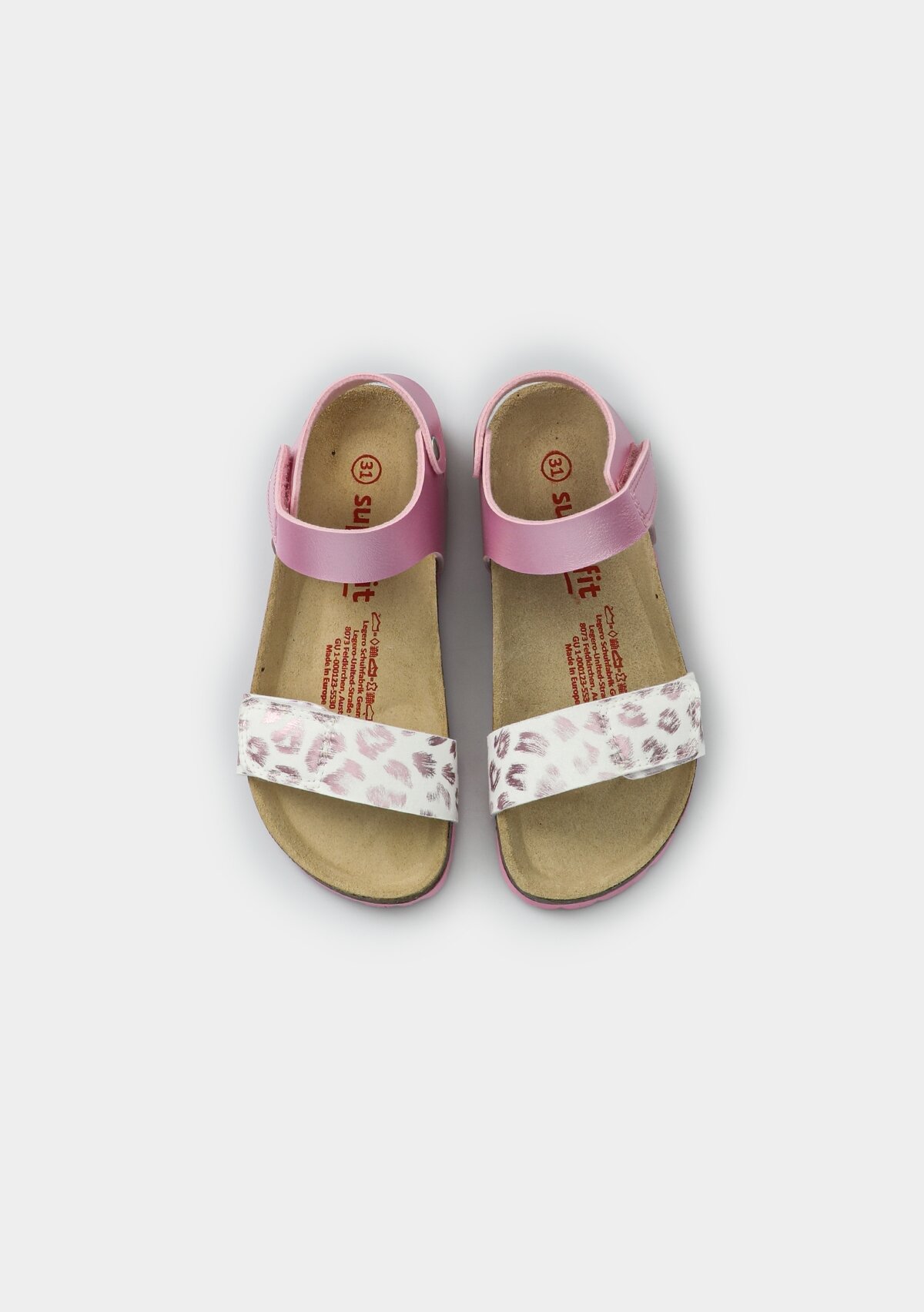 Kırmızı Kız Çocuk Düz Sandalet