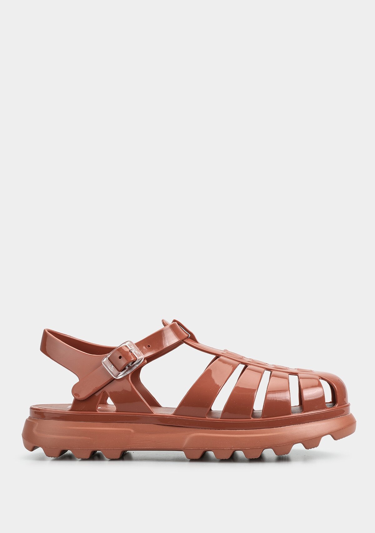 Kiremit Kadın Düz Sandalet