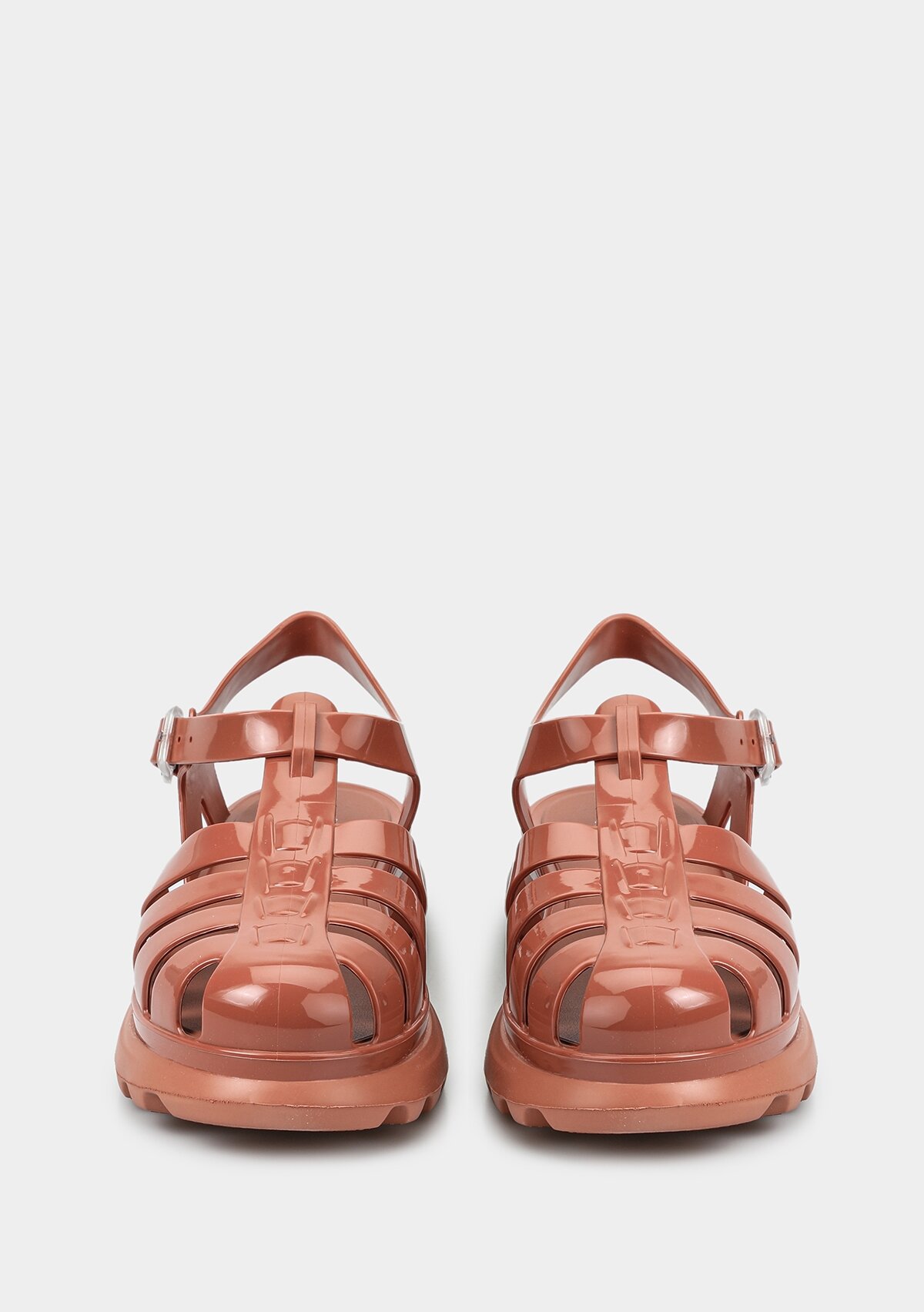 Kiremit Kadın Düz Sandalet