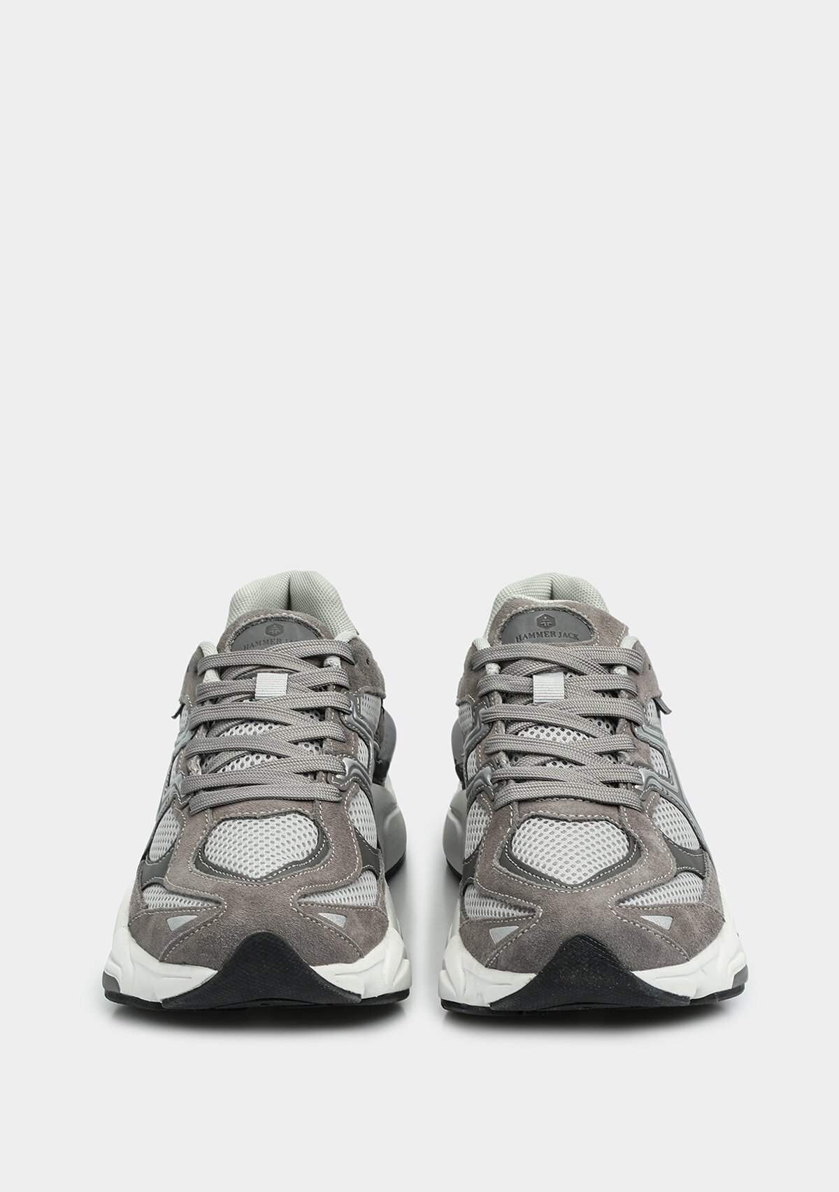 Rene Gri Deri Erkek Sneaker