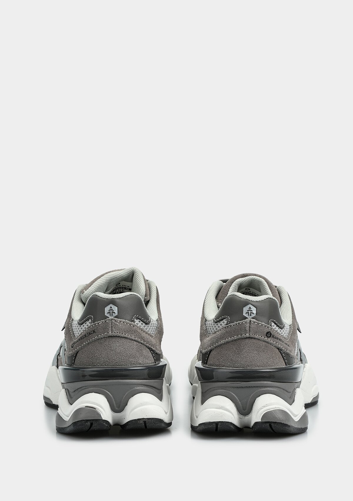 Rene Gri Deri Erkek Sneaker