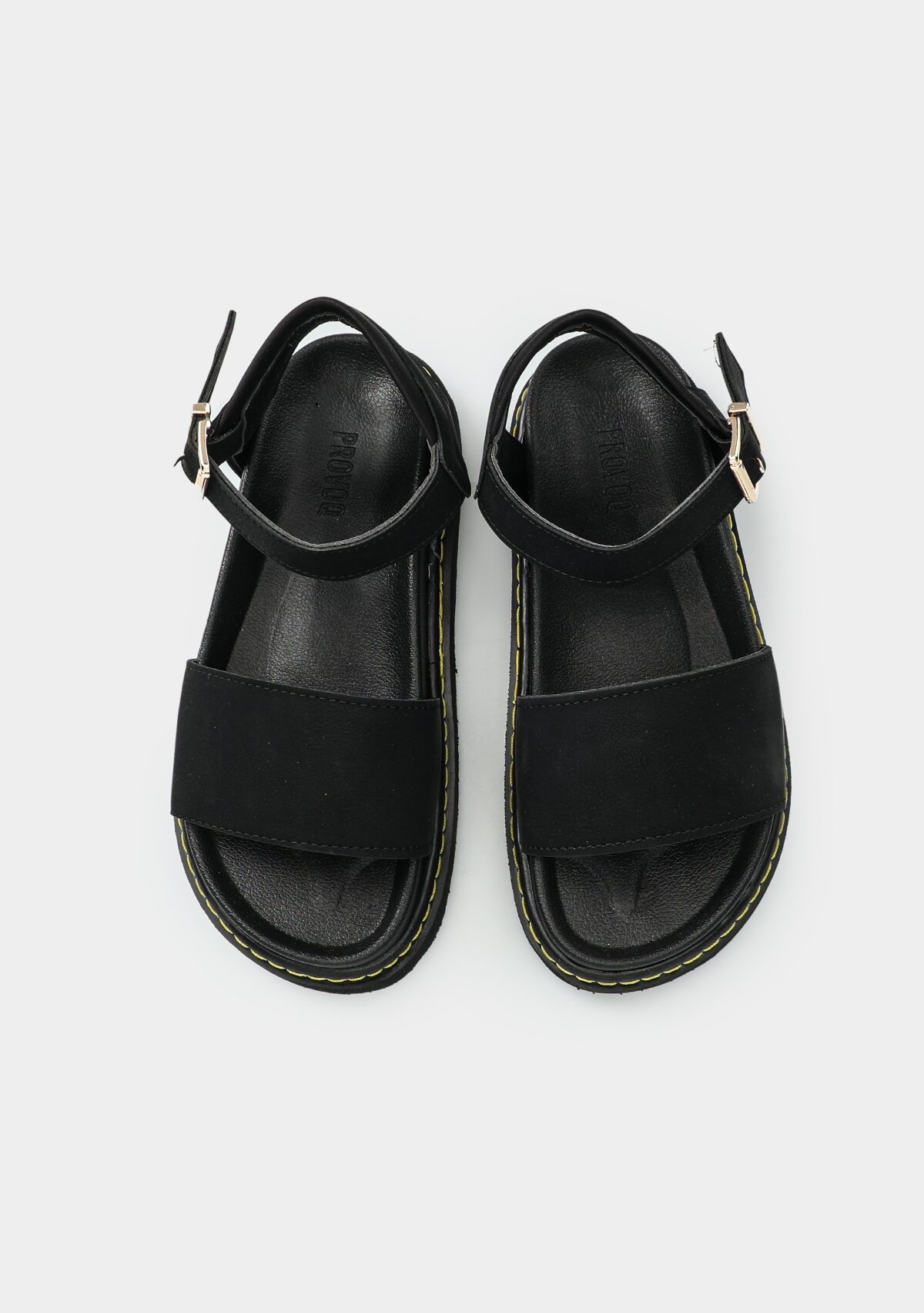 Siyah Kadın Düz Sandalet