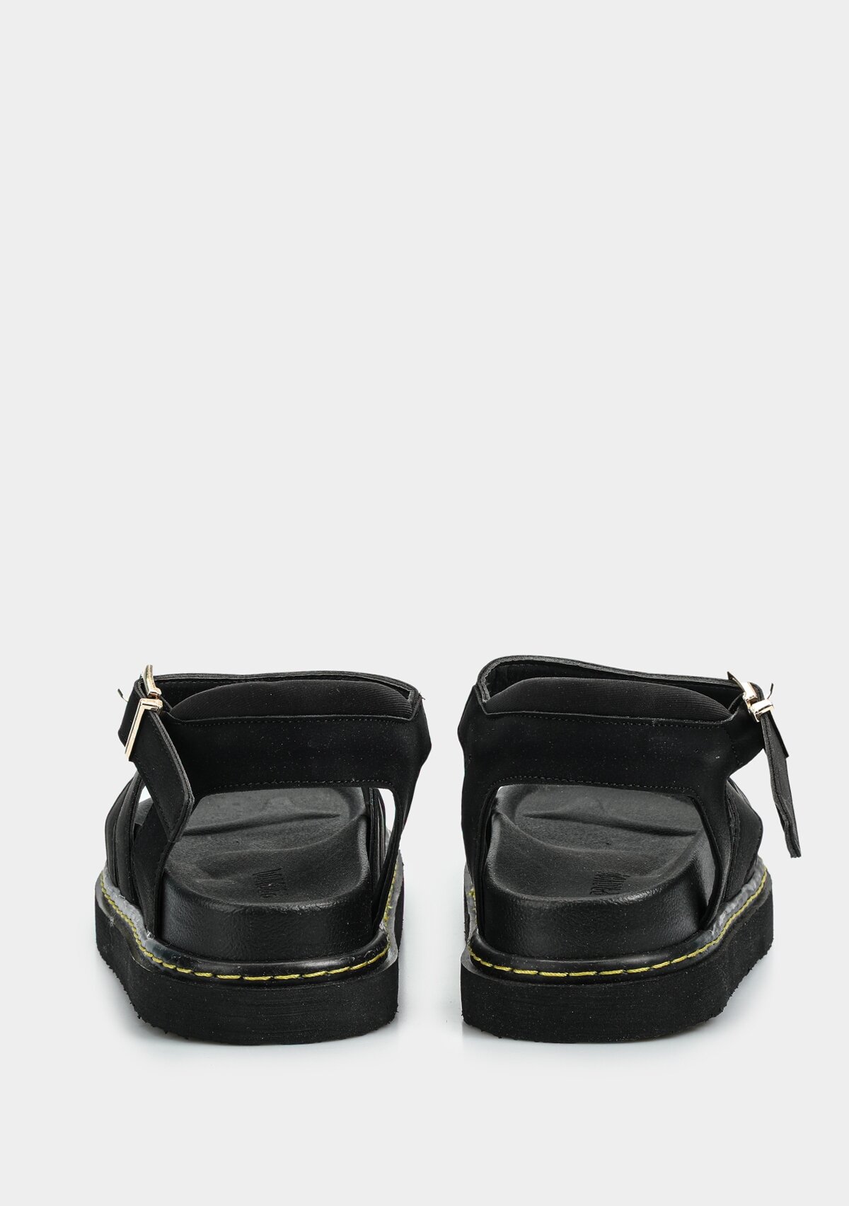 Siyah Kadın Düz Sandalet