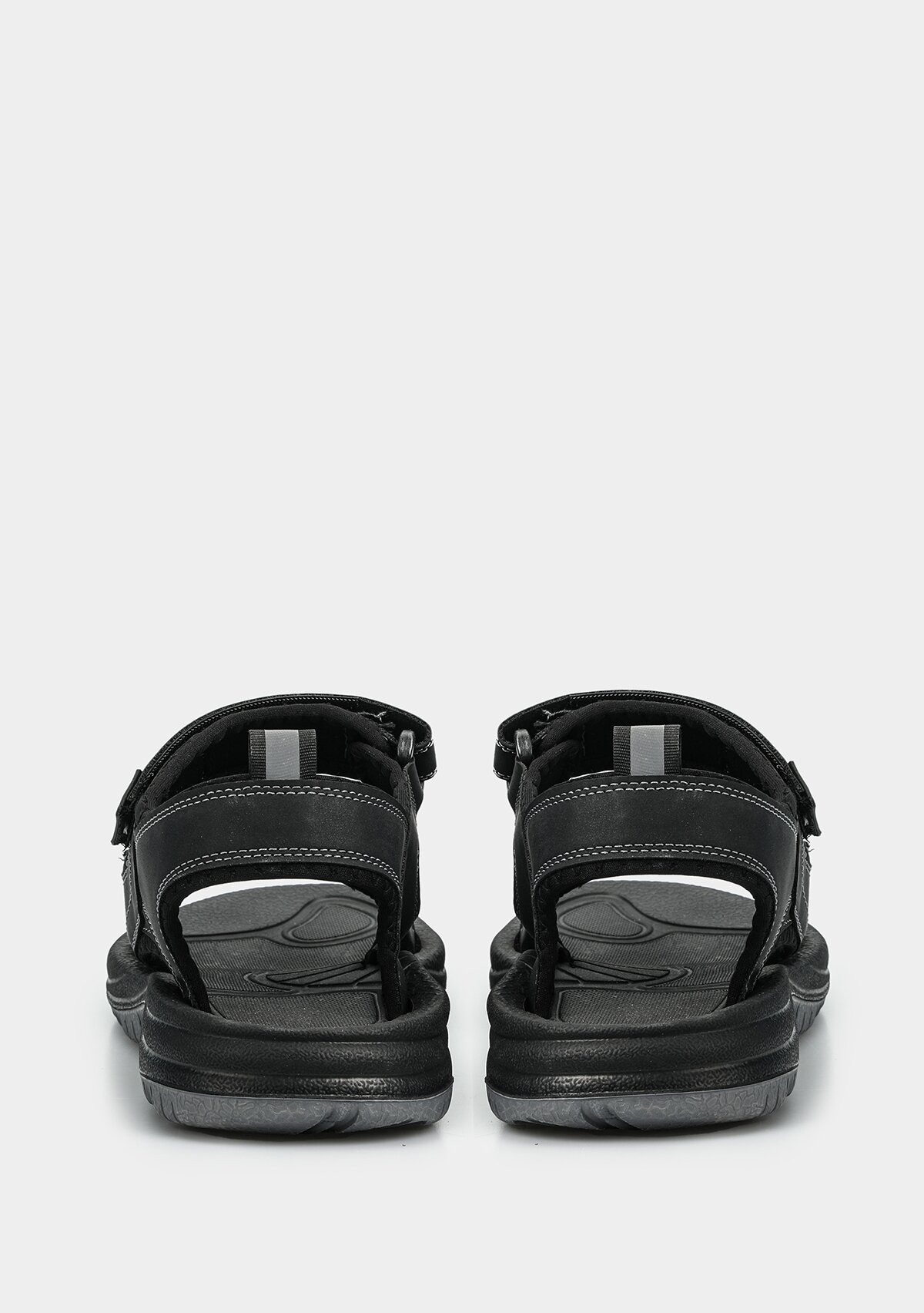 Siyah Erkek Düz Sandalet