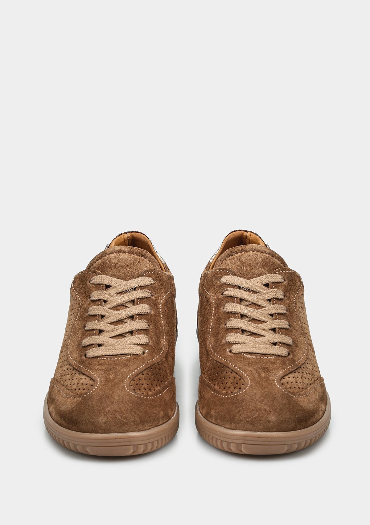 Taba Deri Kadın Sneaker