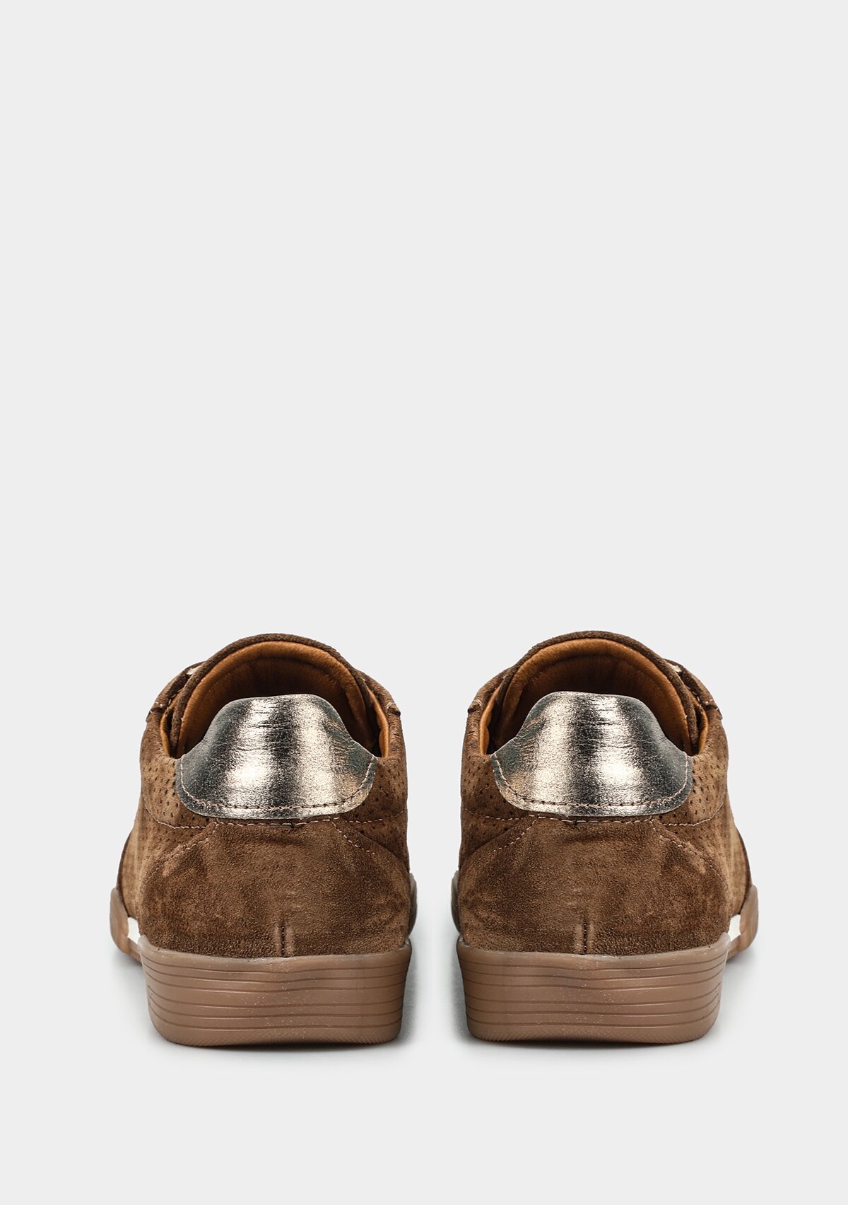 Taba Deri Kadın Sneaker