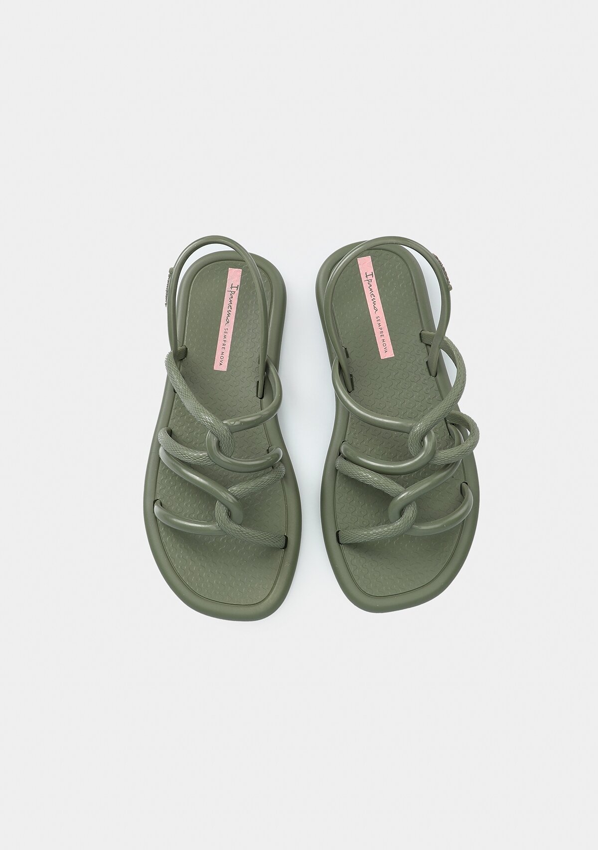 Yeşil Kadın Düz Sandalet