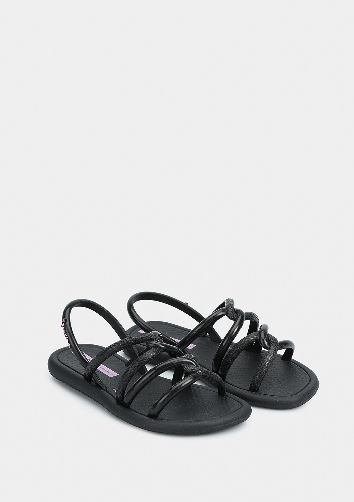 Siyah Kız Çocuk Düz Sandalet