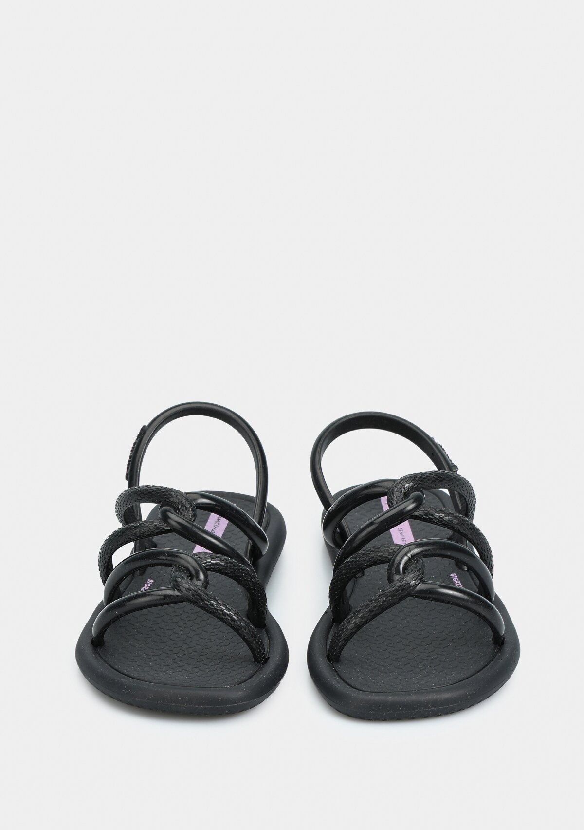 Siyah Kız Çocuk Düz Sandalet