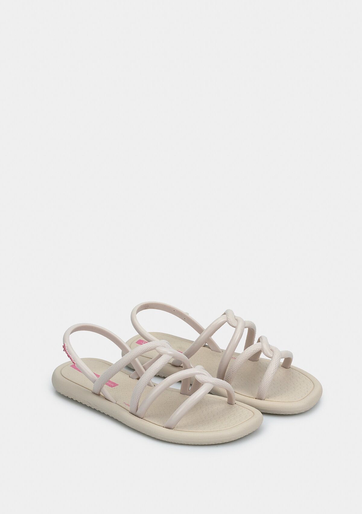 Beyaz Kız Çocuk Düz Sandalet