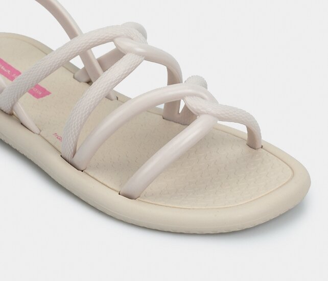 Beyaz Kız Çocuk Düz Sandalet