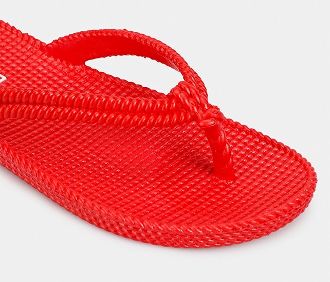 Kırmızı Kadın Plaj Terliği