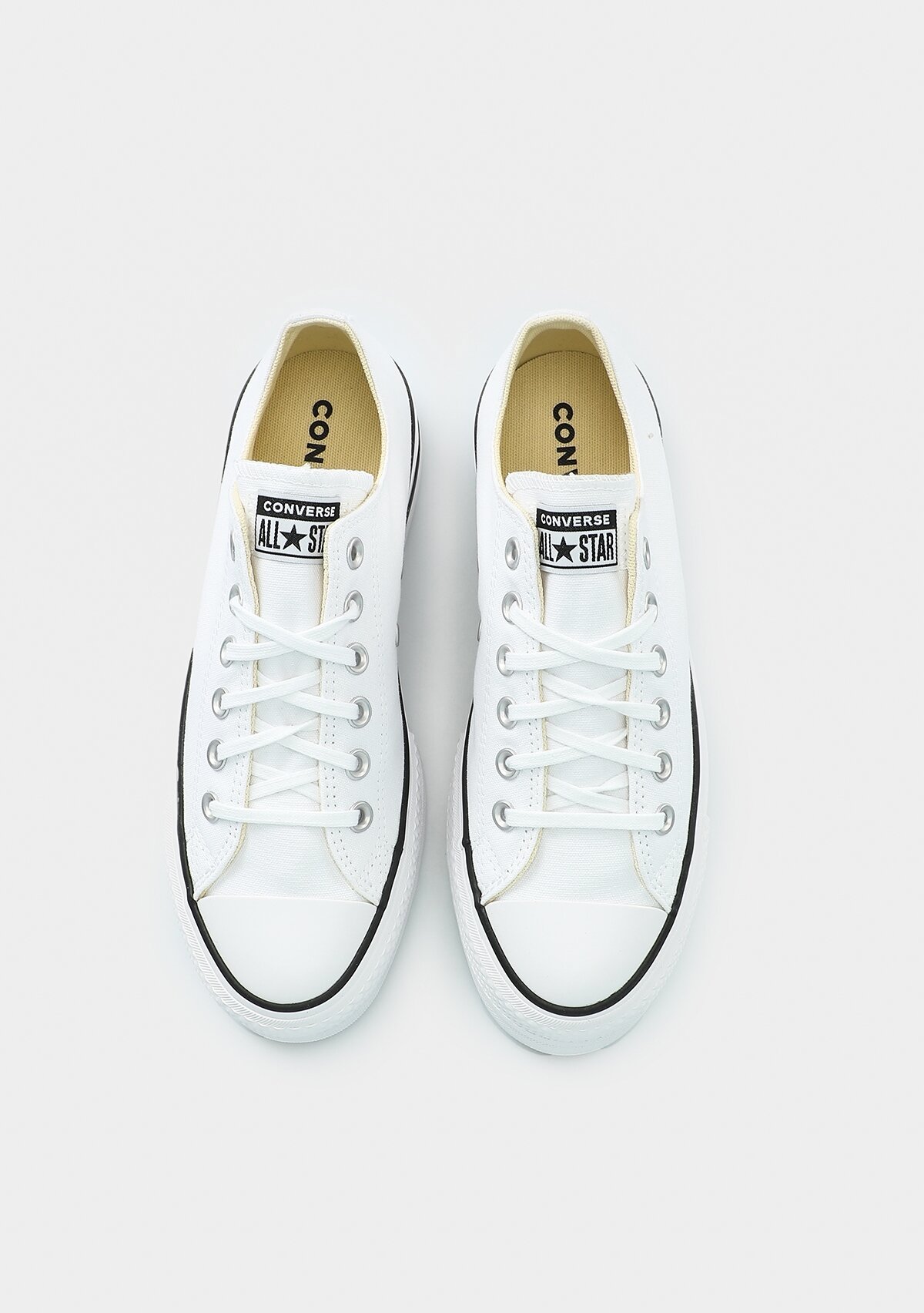 Chuck Taylor All Star Canvas Platform Beyaz Kadın Sneaker 560251C 