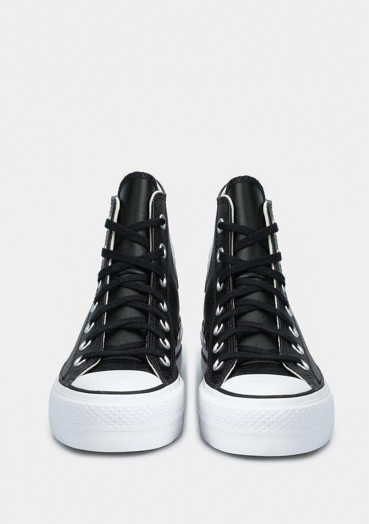 Chuck Taylor All Star Leather Platform Siyah Kadın Sneaker 561675C