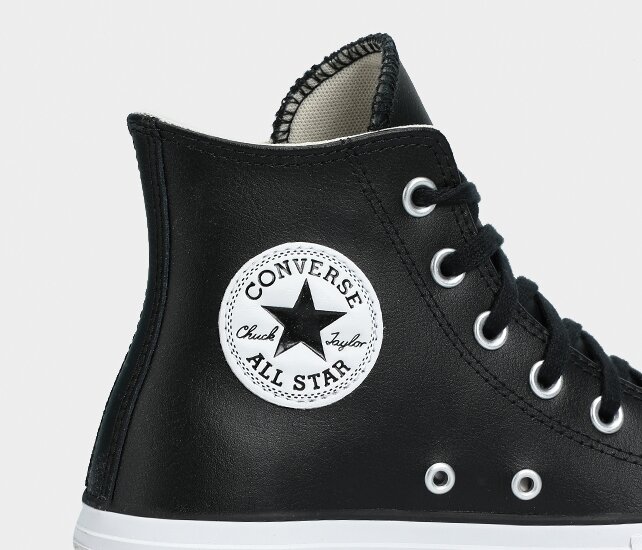 Chuck Taylor All Star Leather Platform Siyah Kadın Sneaker 561675C