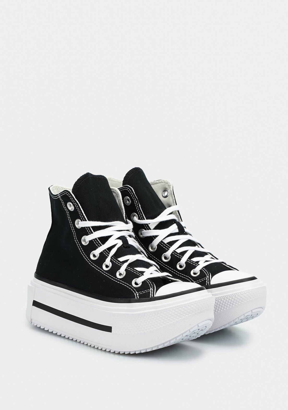 Chuck Taylor All Star Lıft Double Stack Siyah Kadın Sneaker A12975C 