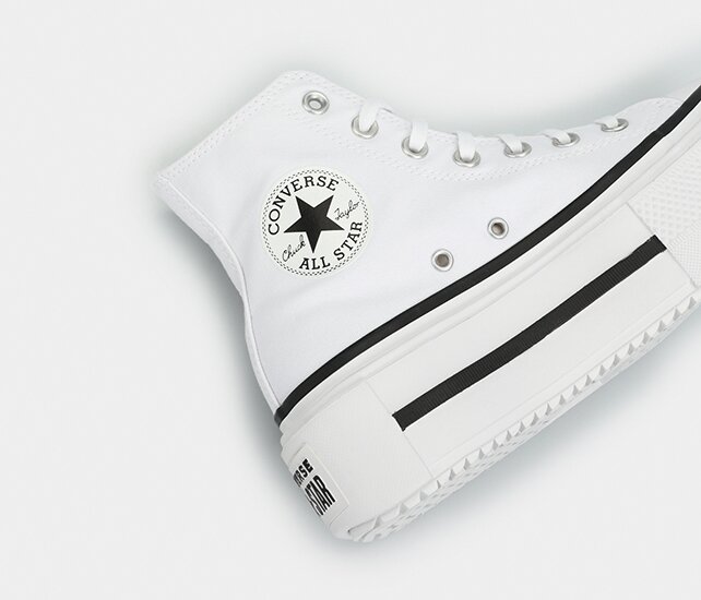 Chuck Taylor All Star Lıft Double Stack Beyaz Kadın Sneaker A12976C 