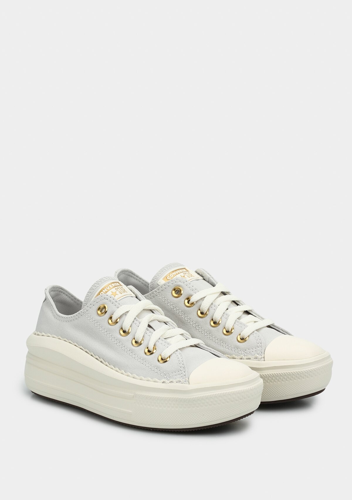 Chuck Taylor All Star Move Platform Frılls Gri Kadın Sneaker A15494C 