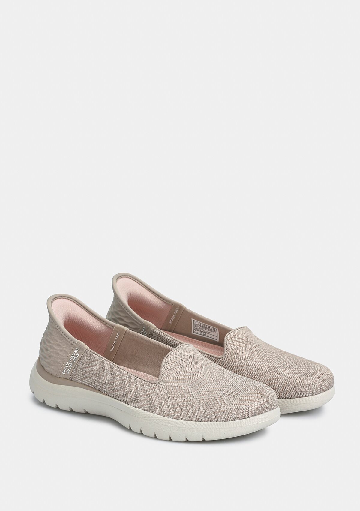 Tpe On-The-Go Flex - Clover Kadın Bej Slip-Ins Yürüyüş Ayakkabısı 138182 