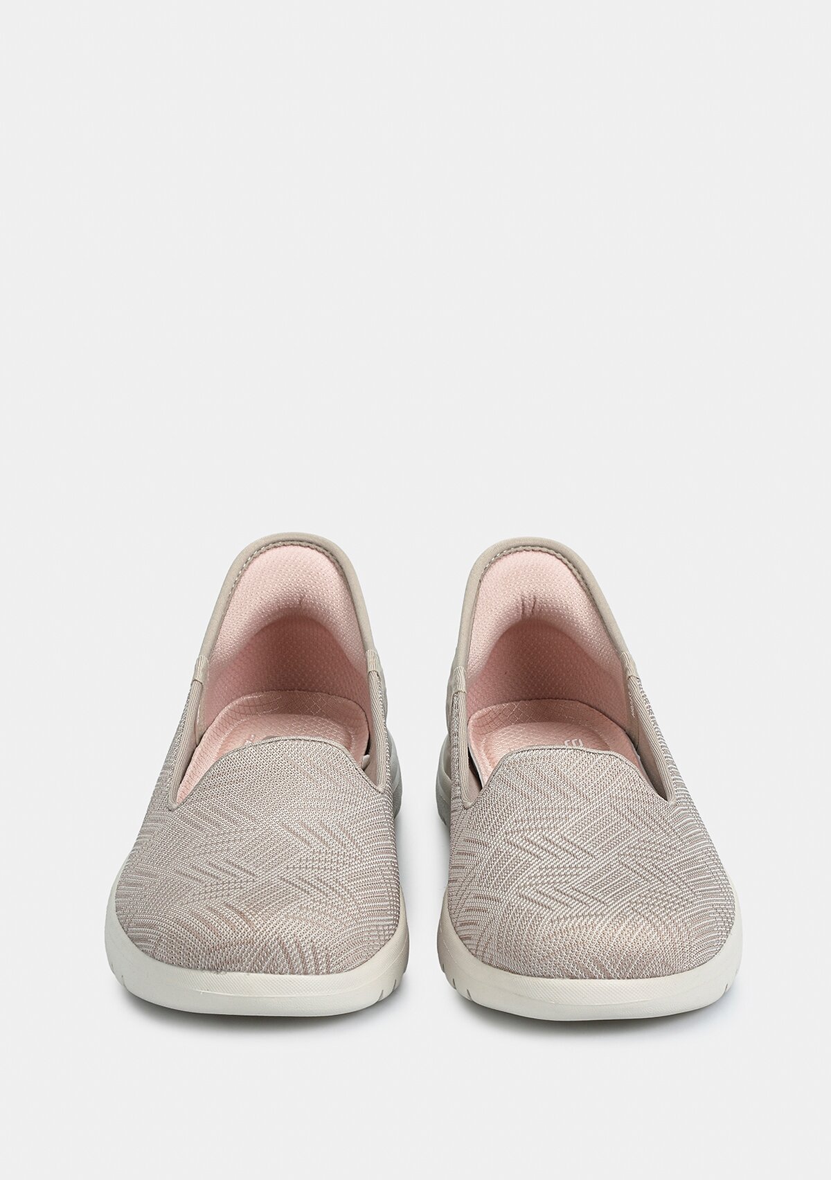 Tpe On-The-Go Flex - Clover Kadın Bej Slip-Ins Yürüyüş Ayakkabısı 138182 