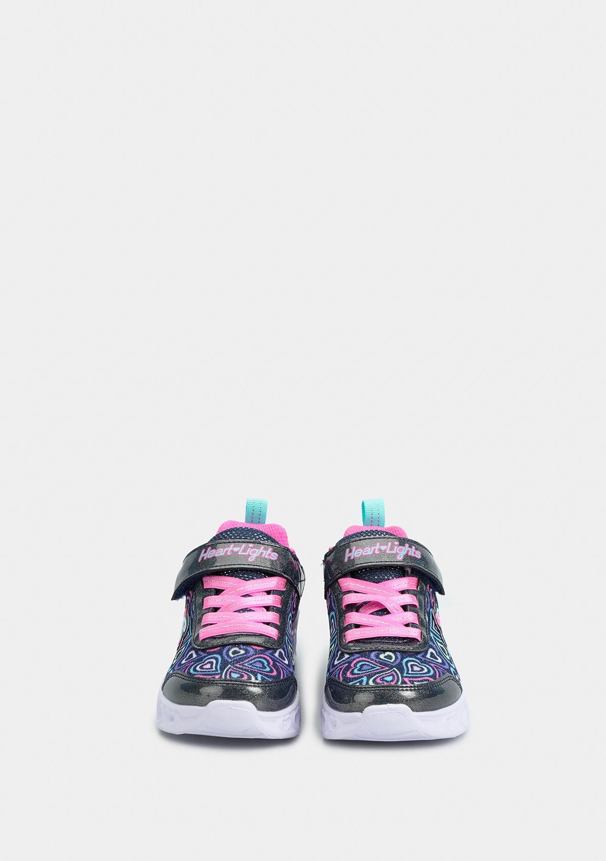 Heart Lights Boogie Love Lacivert Kız Çocuk Sneaker 303257Lnvmt