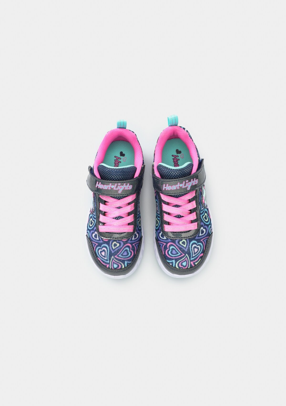 Heart Lights Boogie Love Lacivert Kız Çocuk Sneaker 303257Lnvmt