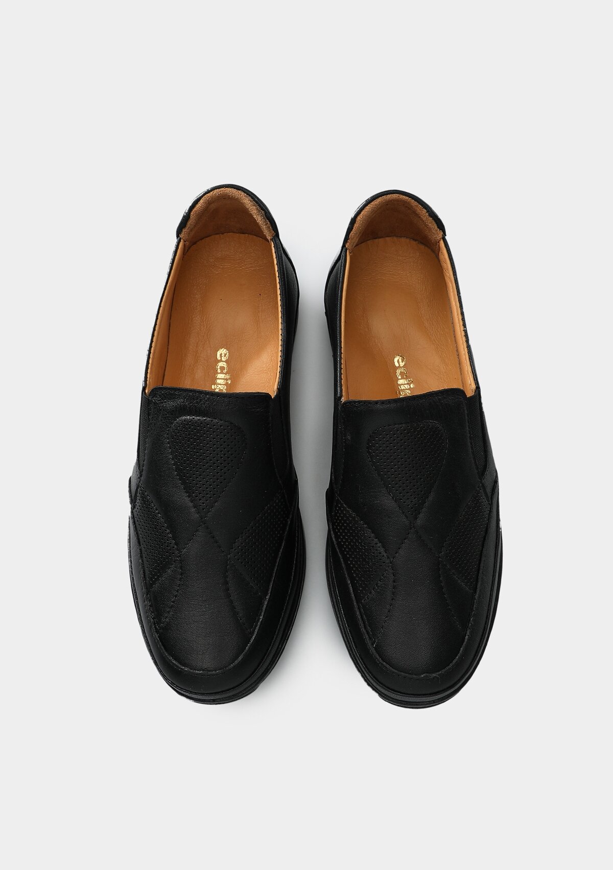 Siyah Deri Kadın Ayakkabı