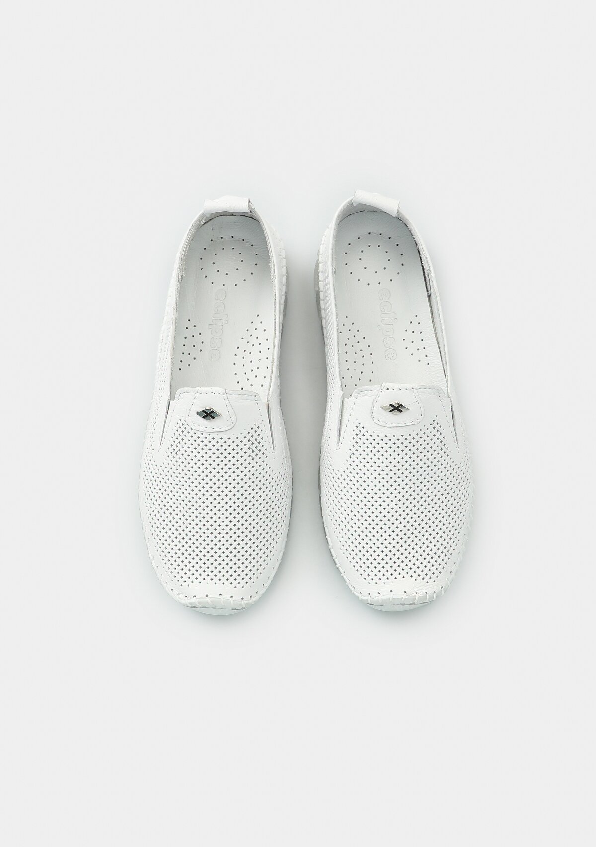 Beyaz Deri Kadın Ayakkabı