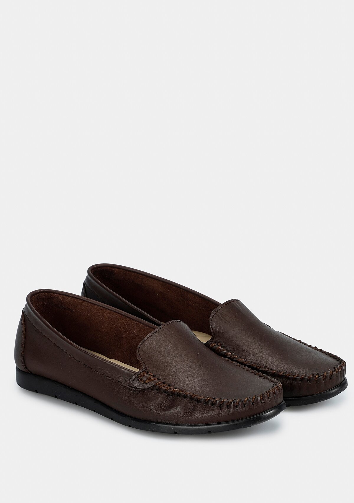 Kahve Deri Kadın Ayakkabı