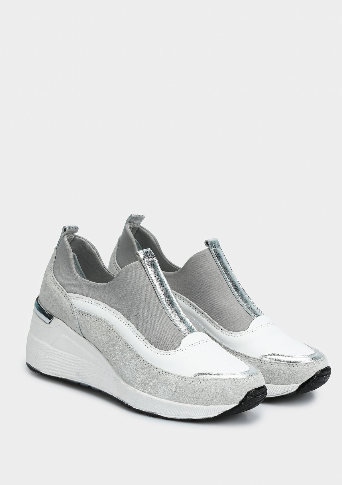 Beyaz Deri Kadın Sneaker