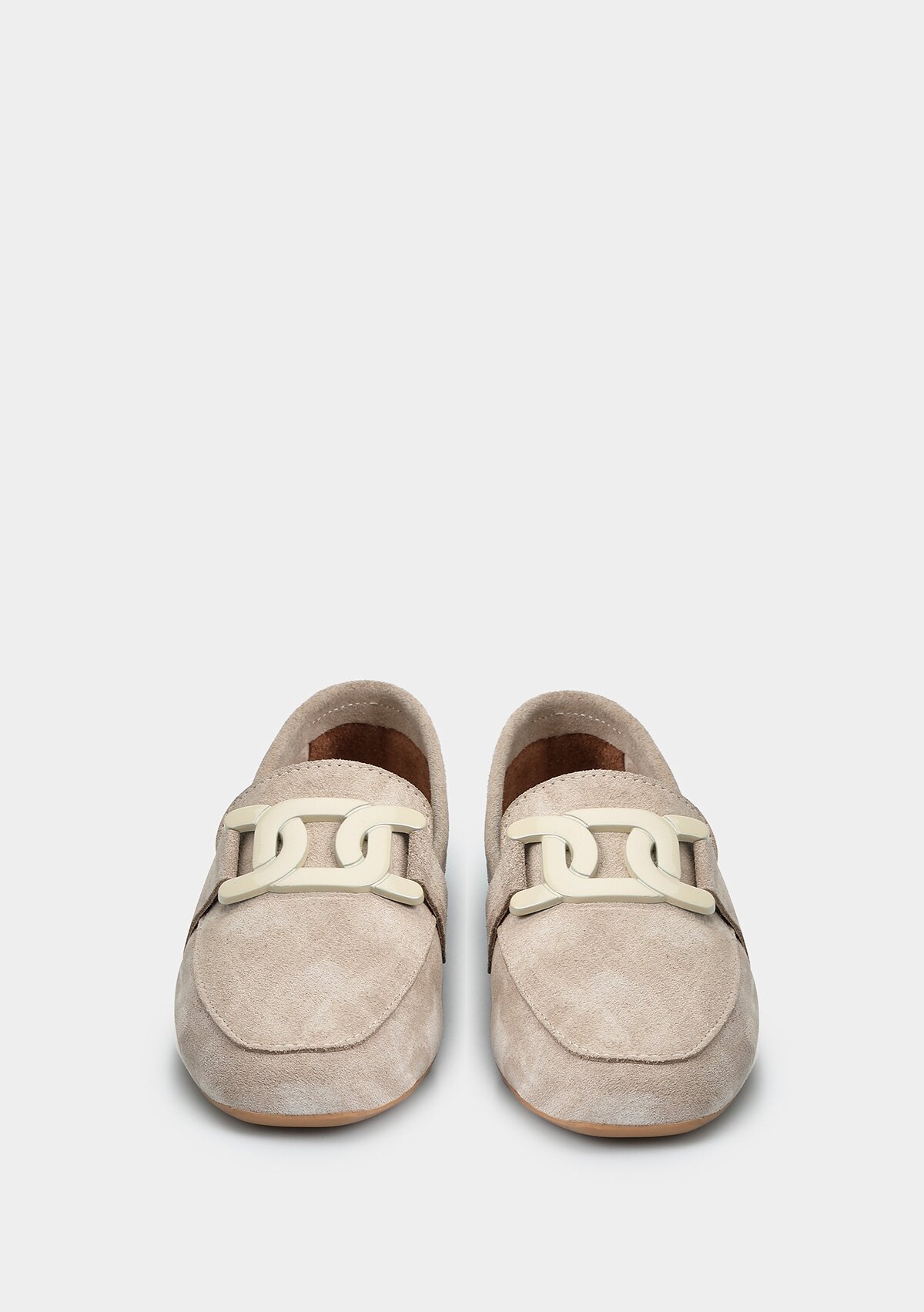 Bej Deri Kadın Ayakkabı