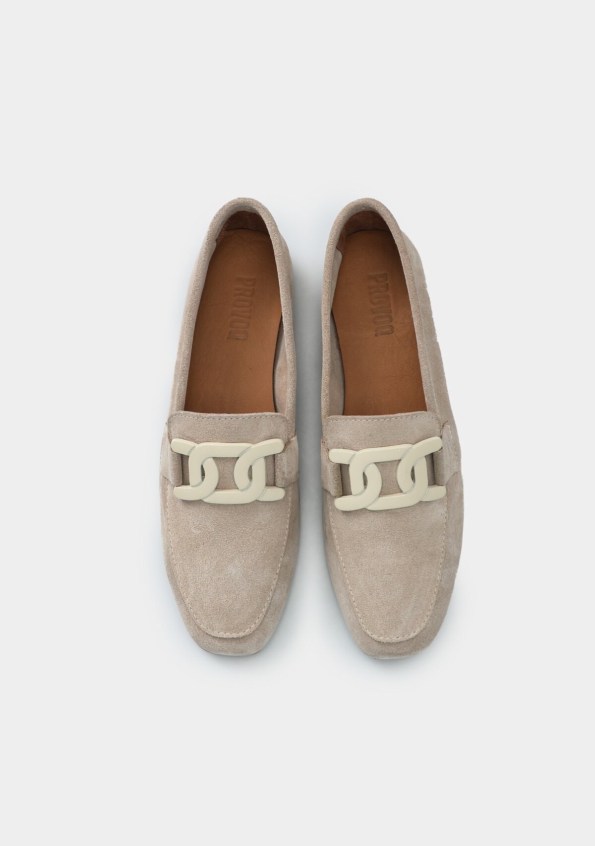 Bej Deri Kadın Ayakkabı