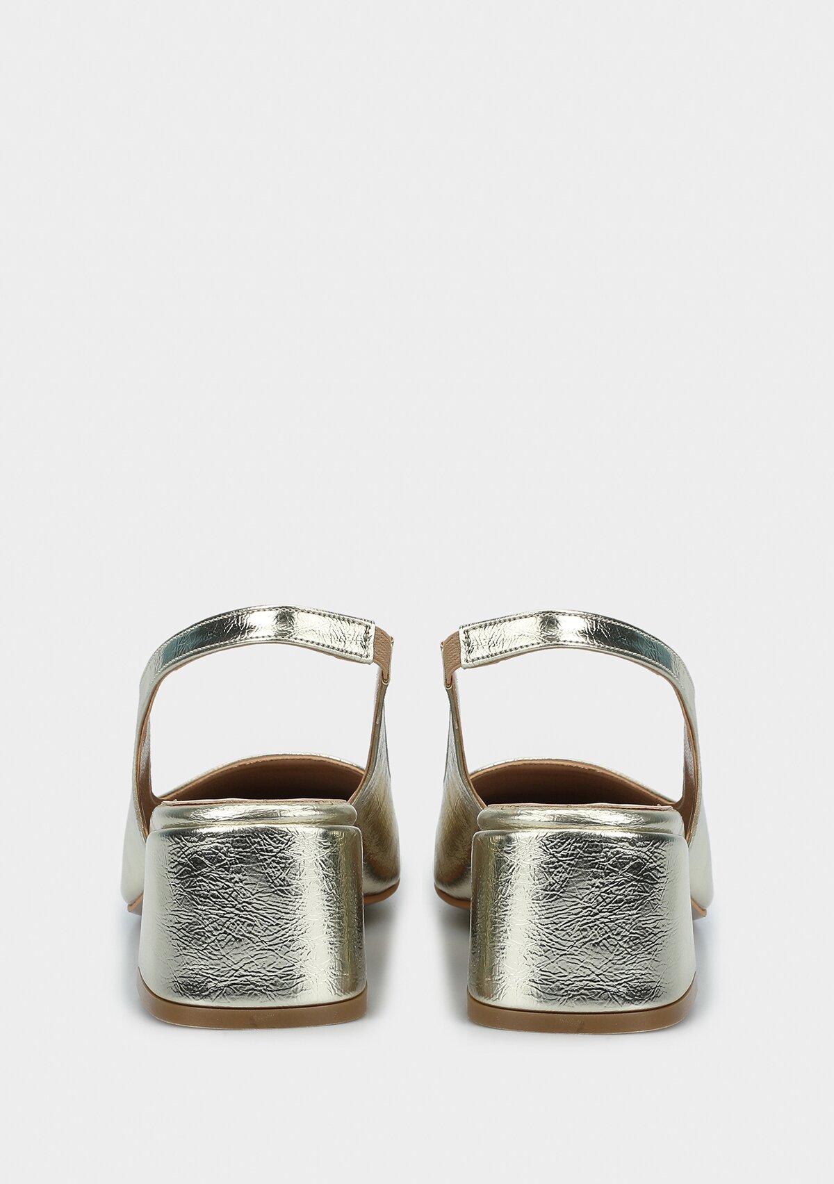 Altın Kadın Ayakkabı