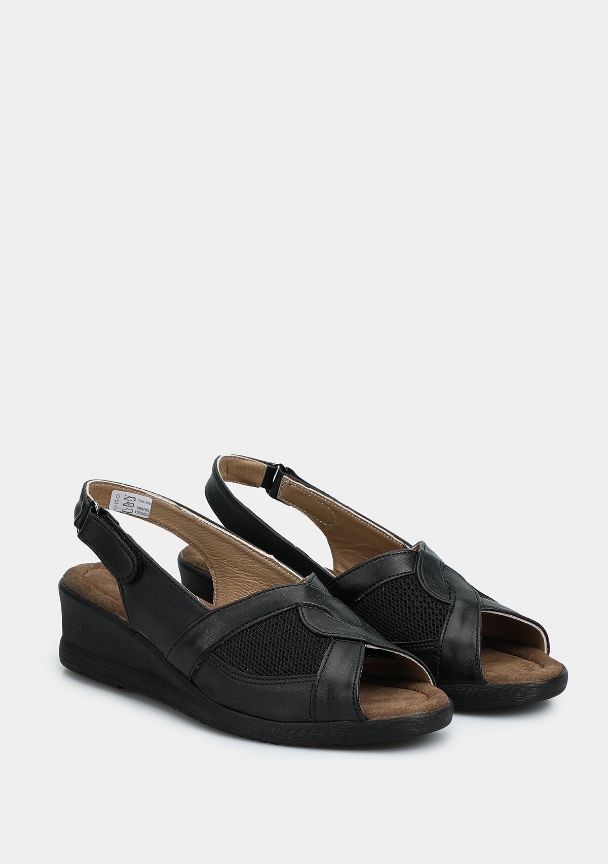 Siyah Kadın Konfor Sandalet