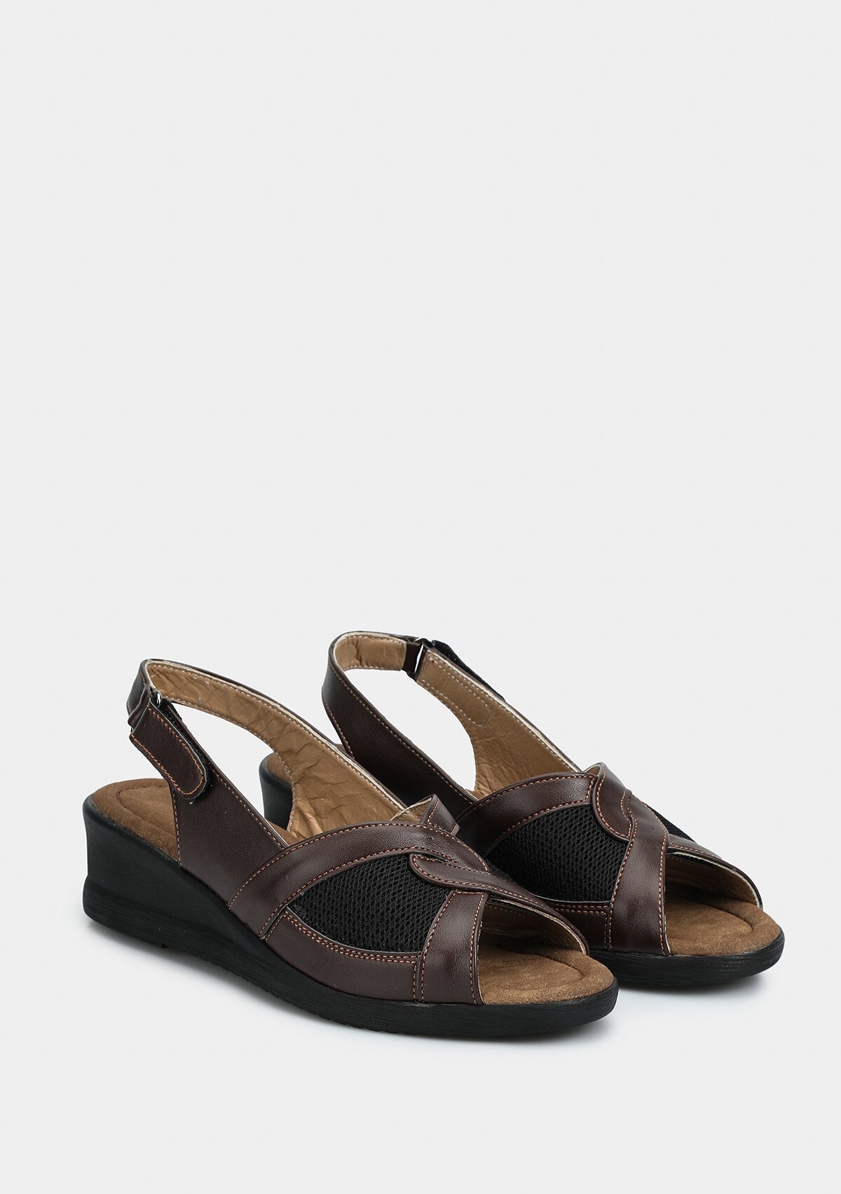 Kahve Kadın Konfor Sandalet