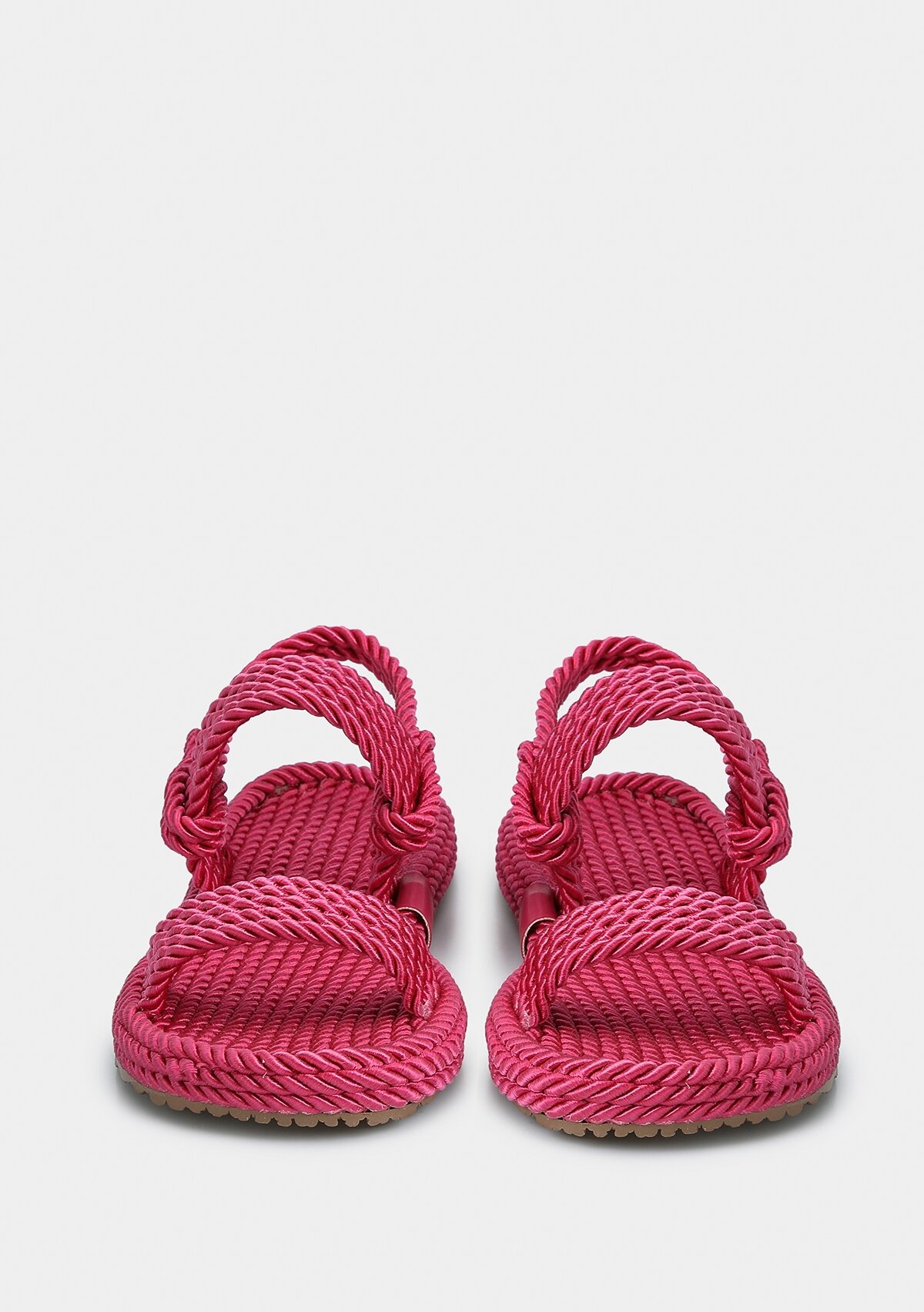 Fuşya Kadın Düz Sandalet