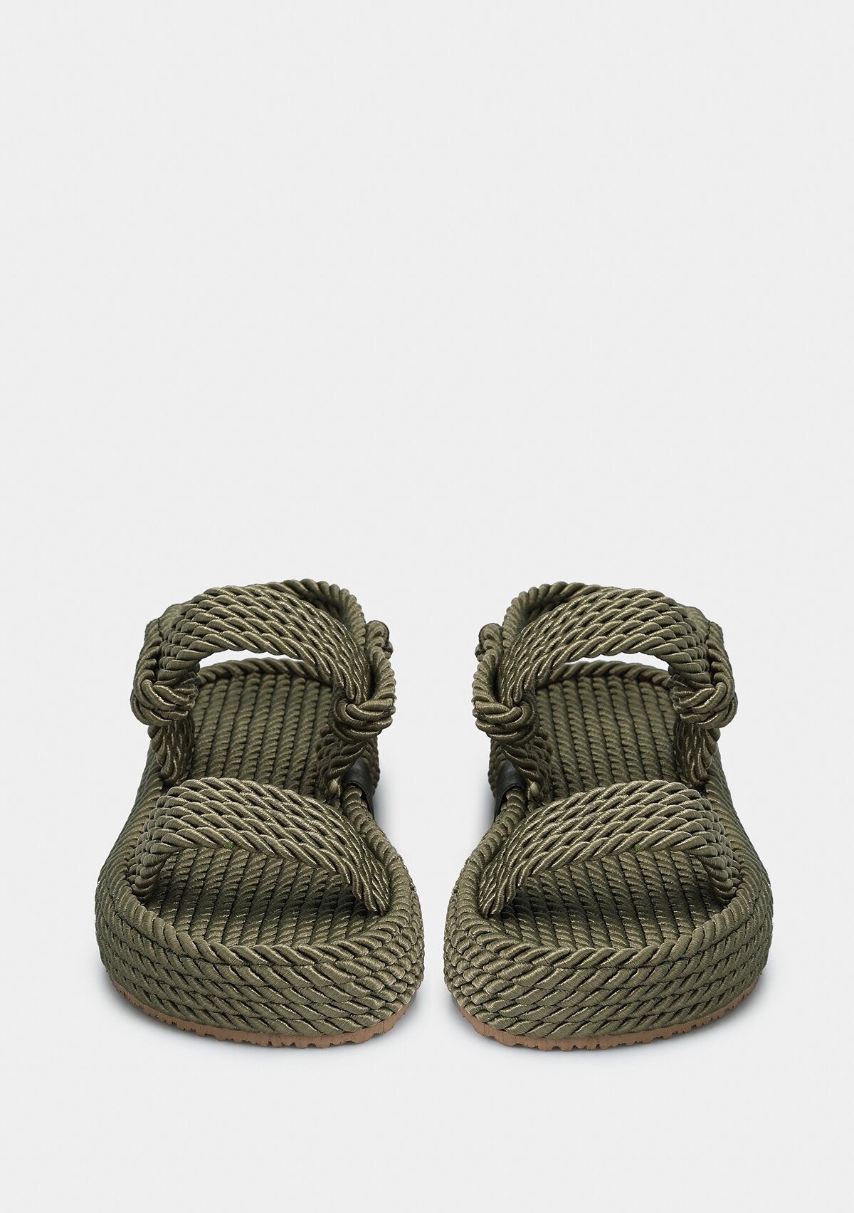 Haki Kadın Düz Sandalet